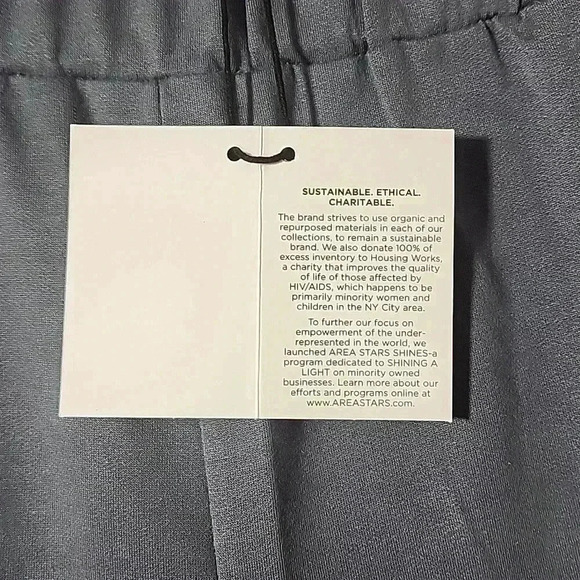 AREA STARS Women's wide leg Pull on in grey nwt - Picture 6 of 12
